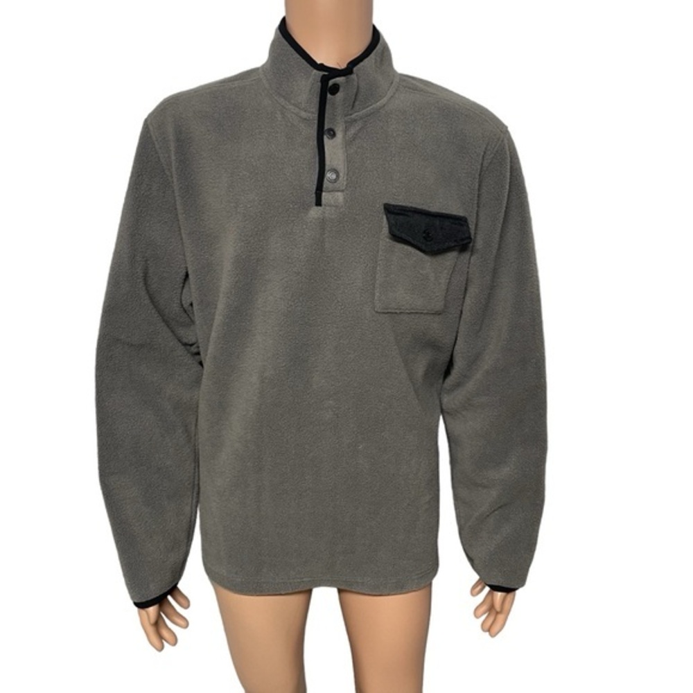 Telluride Clothing Company Men’s Gray XXL 1/4 Snap Fleece Pullover w/Pockets